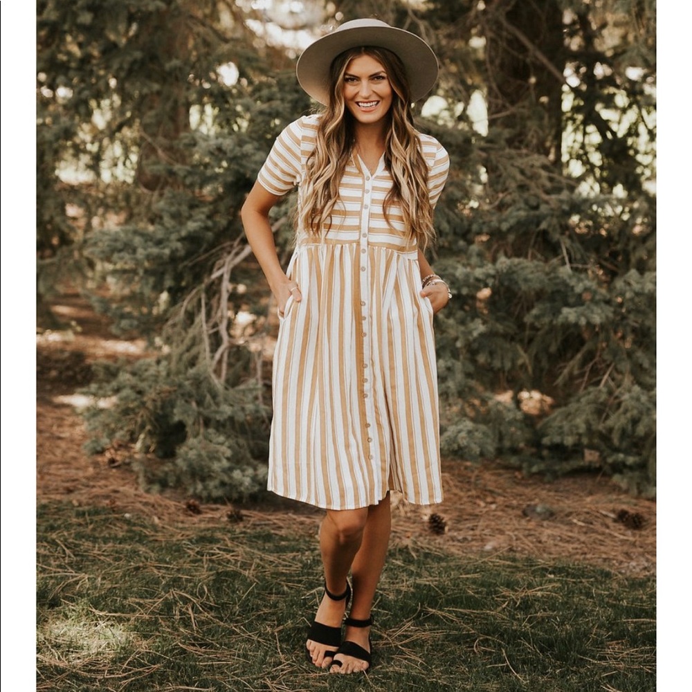 Roolee cafe stripe dress